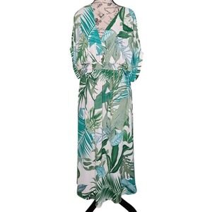 Cupshe Whitley Tropical V-Neck Dress | Size S | Beach Cover-Up Resort Style